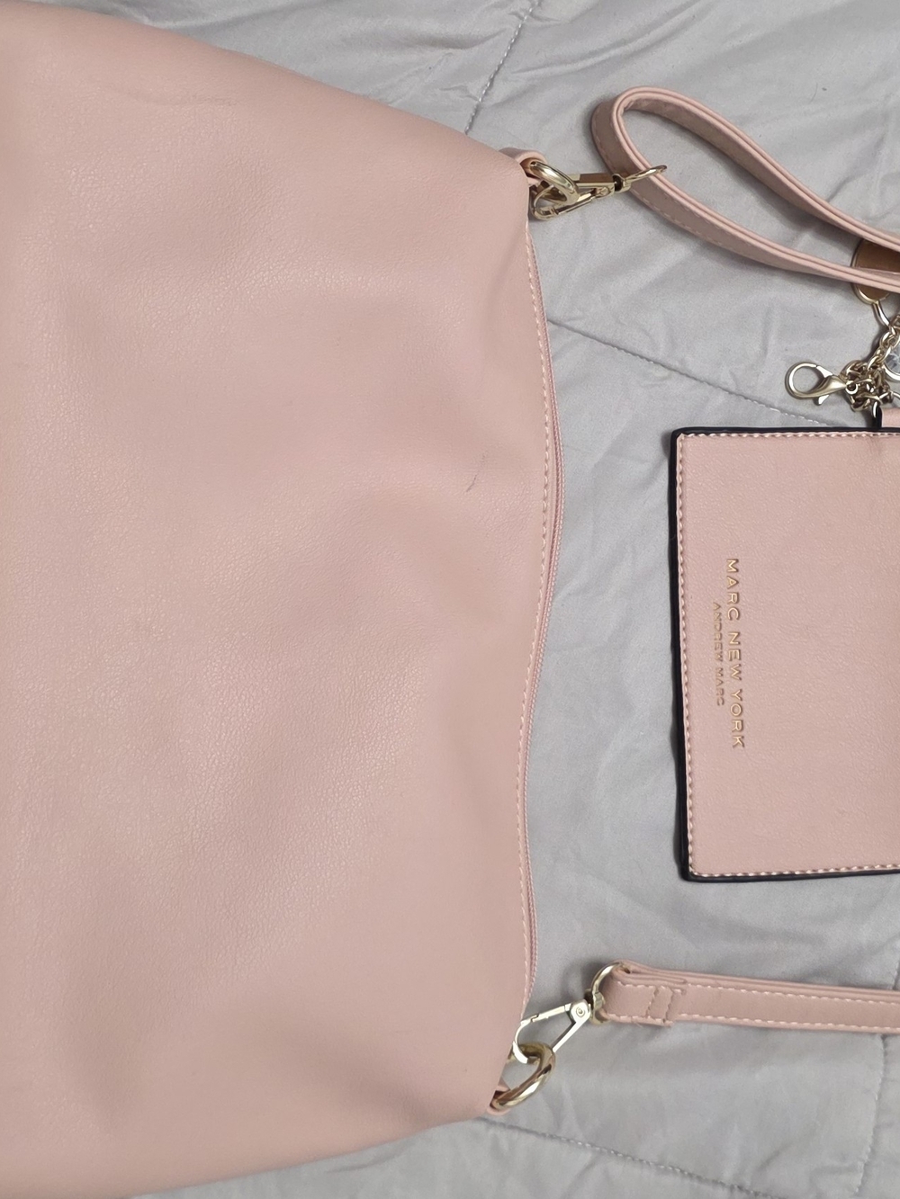 Marc New York Light Pink Shoulder Bag with Matching Card Holder